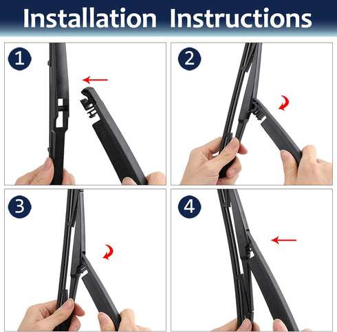 X AUTOHAUX Rear Windshield Wiper Blade Arm Set for Lexus RX 03-08 for Mazda CX-7 CX-9 6 Estate...