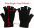2 Pair Half Finger Gloves Winter Knit Touchscreen Warm Stretchy Mittens Fingerless Gloves in Common Size for Men and Women,black...