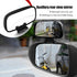 Universal Wide Angle HD Adjustable Vehicle Rearview Mirror Accessories, 4.92In x 2.36In, Waterproof (Black & Silver)...