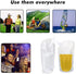 Liquor Plastic Flasks Concealable And Reusable Cruise Sneak Flask Drink Pouches Drinking bags with Funnel (8OZ-6PCS)...