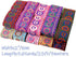 Floral Circle Jacquard Ribbon Geometric Emobridered Woven Ribbon Fabric Trim Fringe for DIY Clothing Accessories Embellishment Decorations Width 2...