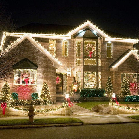 Christmas String Lights, 33FT 100 LEDs Christmas Tree Lights Indoor String Lights 8 Modes with End-to-End Plug Fairy Lights Decoration for Indoor ...