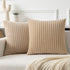 Kevin Textile Throw Pillow Covers Soft Corduroy Decorative Set of 2 Boho Striped Pillow Covers Pillowcases Farmhouse Home Decor for Couch Bed Sofa...