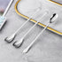 9.25-Inch Long Handle Iced Tea Spoon, Ice Cream Spoon, Premium 304 Stainless Steel Cocktail Stirring Spoons, Silver...