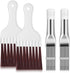 4 in 1 Set Air Conditioner Condenser Fin Comb, 2 AC Coil Cleaner Stainless Steel Fin Comb with 2 Evaporator Radiator Cleaning Whisk Brush...