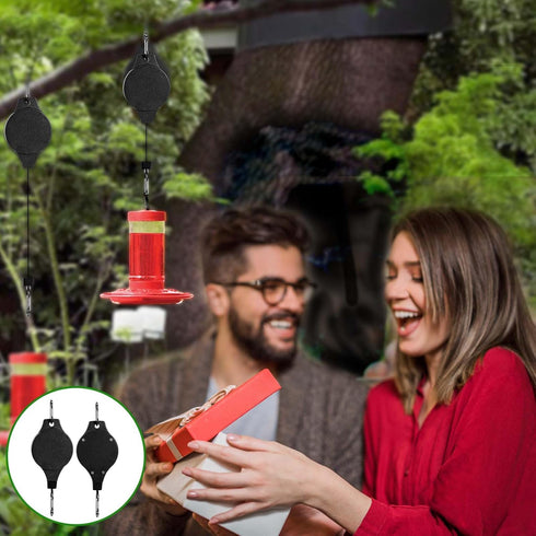 Hummingbird Feeders Hanger Retractable,2 Pcs Wild Bird Feeder Accessories,Humming Bird Feeders for Outdoors Hanging Hanger...