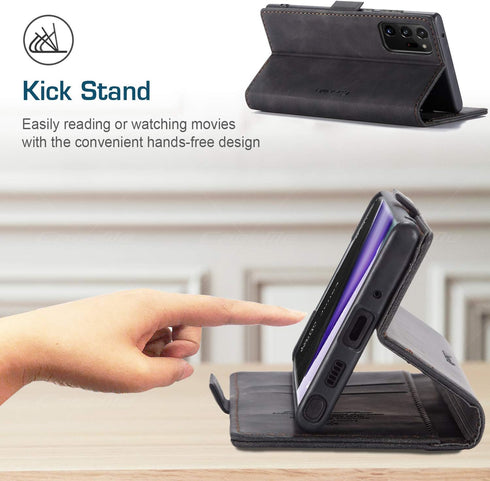Kowauri Galaxy Note 20 Ultra Case,Leather Wallet Case Classic Design with Card Slot and Magnetic Closure Flip Fold Case for Samsung Note 20 Ultra ...