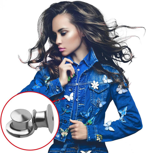 yuntop 30 Pieces Metal Locking Pin Backs Locking Pin Keepers Locking Backs for Disney Pins Locking Clasp Lapel Pin Backs Locking No Tool Required ...