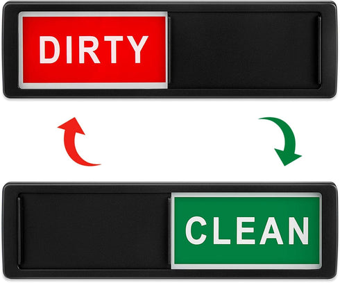 Dishwasher Magnet Clean Dirty Sign Shutter Only Changes When You Push It Non-Scratching Strong Magnet or Adhesive Options Indicator Tells Whether ...
