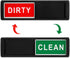 Dishwasher Magnet Clean Dirty Sign Shutter Only Changes When You Push It Non-Scratching Strong Magnet or Adhesive Options Indicator Tells Whether ...