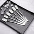 Bringer Stainless Steel Long Handle Iced Tea Spoons, Cocktail Stirring Spoons Set, Pack of 12...