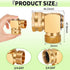Boltigen 2PCS 90 Degree Hose Swivel Elbow, Brass Garden Hose Swivel Adapter Fitting, 3/4 GHT Garden hose Extension Connector, Garden Hose Kink Pro...