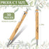 Fumete Wedding Bamboo Retractable Ballpoint Pen, 30 Pieces, Black Ink, Wooden Guest Book Pens for Bridal Shower Games Proposal Bachelor Party Favo...
