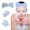 Spa Headband and Wristband Set Skincare Headband Makeup Hairband Face Wash Headband with Hair Clip Headband for Washing Face...