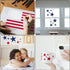 American Flag 50 Stars Stencil Template Large Plastic Reusable Star Stencil Template for Painting on Wood Paper Fabric Glass Wall Independence Day...