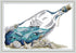 Maydear Cross Stitch Kits Stamped Full Range of Embroidery Starter Kits for Beginners DIY 11CT 3 Strands - Sea in Bottle 21.3×15(inch)......