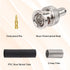 XRDS -RF BNC Compression Connector for RG59 Coaxial Cable BNC Male RG59 Connectors for CCTV, SDI, HD-SDI, Siamese, Security Camera(Pack of 10)...