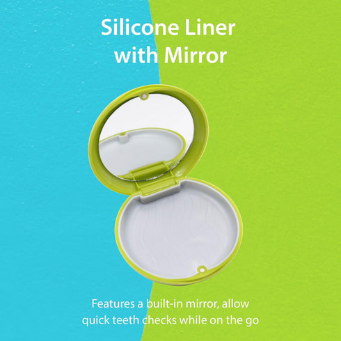 Custom Retainer Case with Photo Text,Personalized Orthodontic Retainer Case with Mirror,Compatible with Invisalign,Aligner Remover Tool,Night Guar...