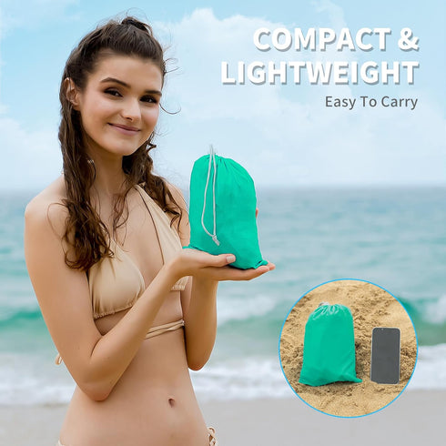 Beach Blanket, 83''*79''(210 * 200cm) Waterproof Sandproof Picnic Blankets for 3-5 Adults, Oversized Lightweight Beach Mat, Big & Compact Picnic M...