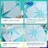 4 Pieces Reusable Tile Stencil 12 x 12 Inches Wall Templates Tile Pattern Stencil Drawing Templates for DIY Scrapbooks Wall Floor Home Decors (Geo...
