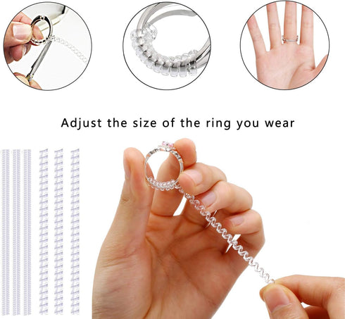 Ring Sizer Mandrel Set Metal Stick Measuring Tool Kit Finger Sizing Gauge US Size including Jewelry Rubber Hammer...