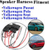 4 Pack Speaker Wire Harness Adapter Replacement for Volkswagen Speaker Harness VW Jetta GLI GTI Beetle Golf Passat Polo Car Speaker Connector Harn...