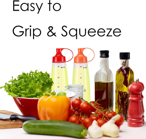 Squeeze Bottles Wide Mouth - Pack of 3 Condiment Bottle Squeeze BPA free for Chunky Sauces, Resin, Crafts, Condiment Squeeze Bottles 300 mL/10 oz....