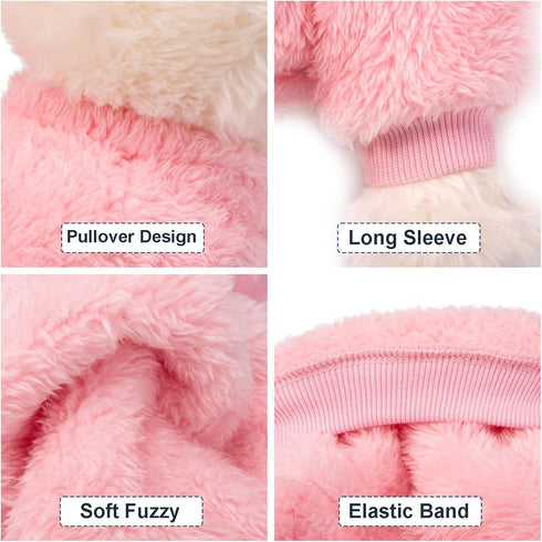 Dog Sweater, 3 Pack Dog Sweaters for Small Dogs, Dog Clothes for Small Dogs Girl Boy, Ultra Soft and Warm Puppy Sweater Dog Coat for Winter Christ...