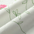 VOGOL White Valances for Small Windows Flowers Embroidered Window Valances for Kitchen Living Room, Rod Pocket, 52 x 18 Inches, Red Flowers, One P...