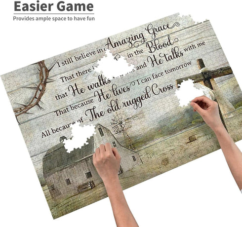 WZVZGZ I Still Believe in Amazing Grace Jigsaw Puzzles 300 Pieces for Adults Puzzles for Adults and Children Home Decoration 300 pcs...