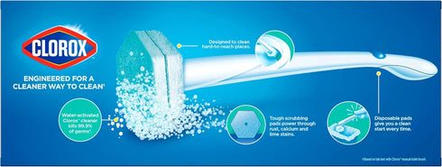 Clorox ToiletWand, Disinfecting Wand Refill Heads - Rainforest Rush, 10 Count (Package May Vary)...