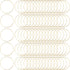 120pcs 30mm Hoop Earrings Findings Small Round Earring Finding Golden Brass Open Bezel Back Frames Circle Beading Bulk for Jewelry Making Women Cr...