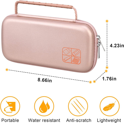 Carrying Case for Texas Instruments TI-84 Plus CE/TI-84 Plus/TI-83 Plus CE/Casio fx-9750GII Color Graphing Calculator, Extra Mesh Pocket Fits Char...