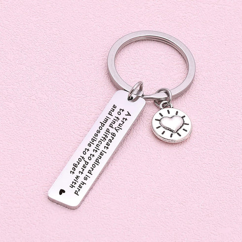 Landlord Gift Financial Advisors Gift Neighbors Gift Moving Away Keychain Landlord Appreciation Jewelry Neighbor Keychain Going Away Keychain Land...