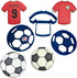 SOCCER BALL COOKIE CUTTERS WITH JERSEY American Soccer Football Sport Small Large Balls With Jersey Uniform T-Shirt Made In USA Cookie Cutters For...