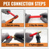 SUNGATOR 4-Pack Pex Drop Ear Elbow 1/2", Pex Fittings 1/2 inch Drop Ear, 1/2" Pex to 1/2" Female NPT, 1/2 inch Pex Shower Head Fittings, No Lead B...