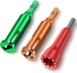 Feekoon Wire Twisting Tool, 3 Way/ 5 Way Wire Stripping Tool and Wire Cap Twisting Tool with 1/4" Chuck (Red), Wire Stripper and Twister, Wire Twi...