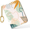 Nipichsha Credit Card Holder, Small RFID Card Wallet for Women, Slim Leather Wallet Organizer, Pocket Business Card Case with Zipper & Keychain (B...