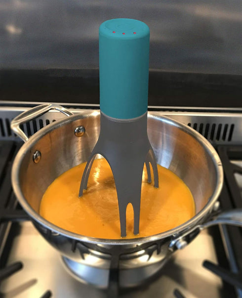 Stirr - The Unique Automatic Pan Stirrer - With LED Speed Indicator, Teal...