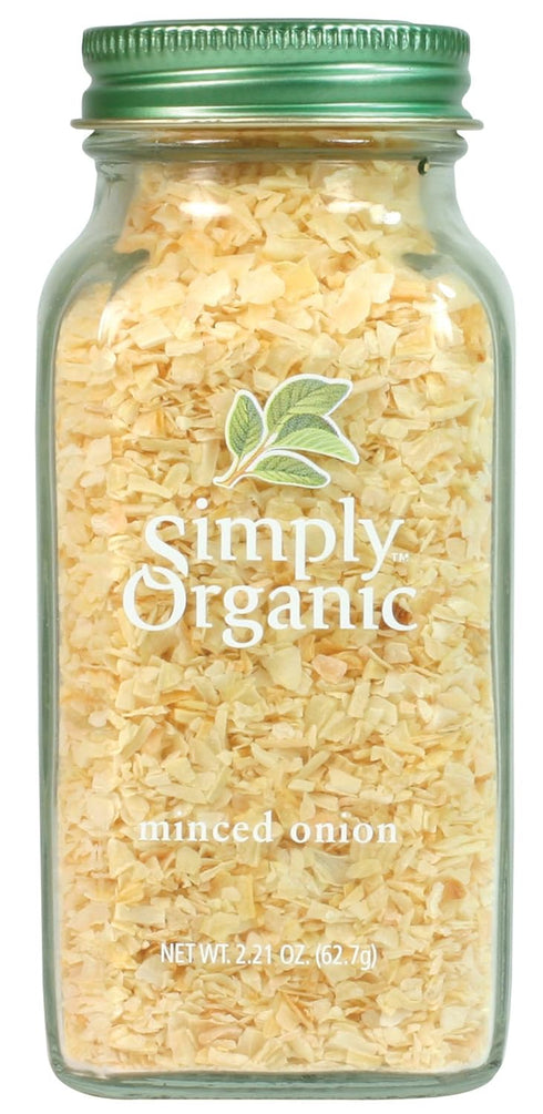 Simply Organic Certified Organic Minced White Onion, 2.21-Ounce Jar, Warm, Sweet, Salty Flavor For Stews & Soups, Kosher...
