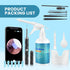 HD Visible Battery Powered Ear Wax Removal Kit, IP67 1080P Camera 6 LED Lights, Ear Irrigation Flushing System with Basin, WIFI Connection Mobile ...