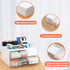 LETURE Office Desk Organizer with 2 Drawers and 4 Compartments, Plastic Desktop Stationary Organizer Storage, Pen/Pencil/Business Card/Sticky Note...
