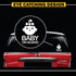 TOTOMO Baby on Board Sticker for Cars Funny Cute Safety Caution Decal Sign for Car Window and Bumper No Magnet - Sleeping Baby Girl with Ribbon (2...