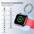 HUOTO Charging Adapter, 1200mAh Battery Powered Portable Wireless Charger for Apple Watch Series 9/8/7/6/SE/5/4/3/2/1 Ultra, Keychain USB-C Charge...