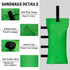 Tent Weights Set of 4 Sand Bags for Canopy Legs Outdoor Instant Sun Shelter Patio 112LBS Large Heavy Duty (Green)...