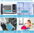 Bento Lunch Boxes for Adults, Blue, 5 Compartment Lunch Box Containers, Reusable & Leakproof, 9 x 6.5 x 2.7 in...