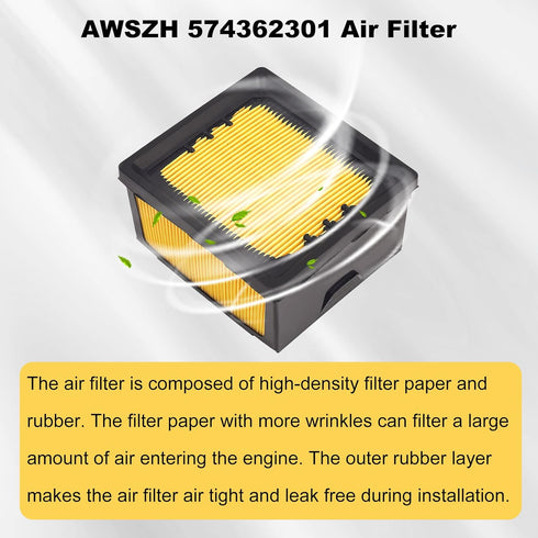 574362301 525470601 Air Filter Replace for 574362302 574 36 23-01 Compatible with Partner K760 K770 Concrete Cut Off Saw Power Cutter Chainsaw Air...