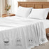 Comfort Spaces Coolmax Moisture Wicking Sheet Set Soft, Fade Resistant, All Elastic Deep Pocket Fits Up to 16" Mattress - Warm Weather Cooling She...