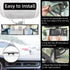 Car Rear View Mirror, Anti Glare Wide Angle Auto Inside Rearview Mirror, 12.2'' Panoramic Convex Rearview Mirror Mounted on Windshield, Universal ...
