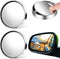 2 Pcs Car Blind Spot Mirrors, 2'' Convex Mirror Car, 360° Wide Angle Side Rear View Mirror Car Accessories Blindspot Mirror with ABS Housing for S...